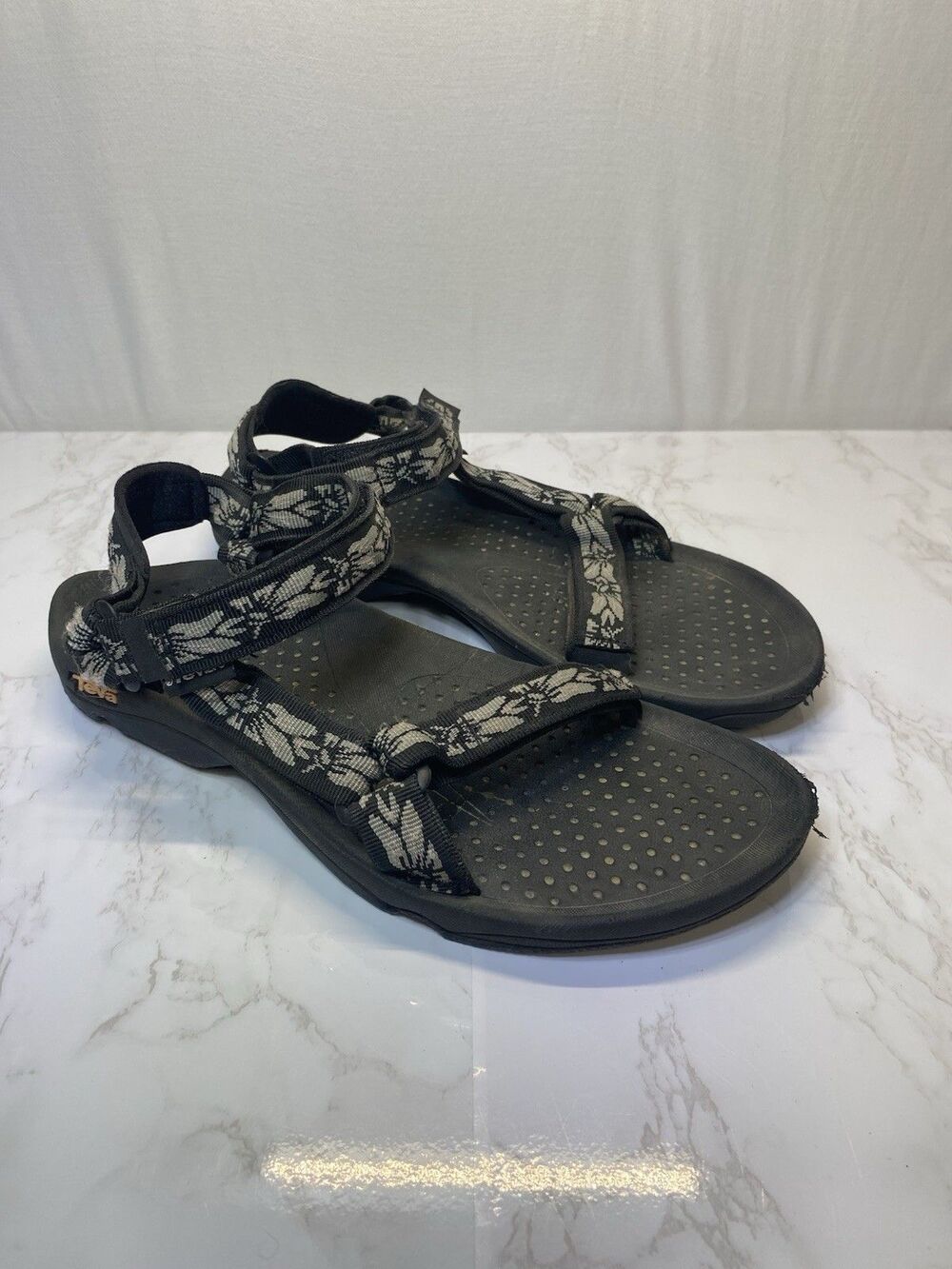 Teva Sandals 6577 Womens Black Strappy Hurricane Water Hiking Shoes Sz 11